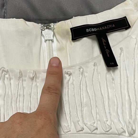 White BCBGMaxazria Dorine Dress - Picture 5 of 6